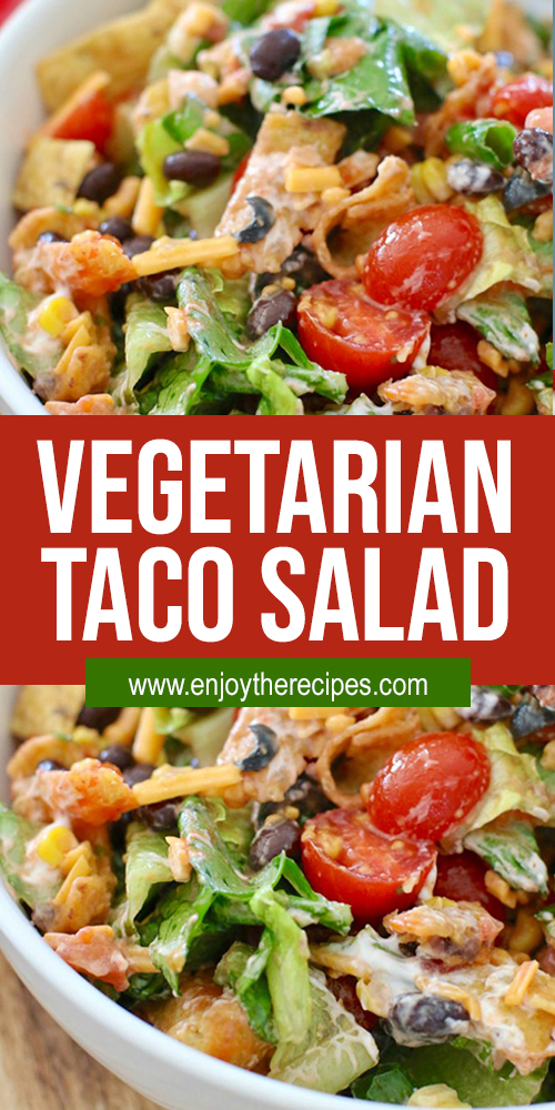 Vegetarian Taco Salad - Enjoy The Recipes